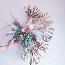Load image into Gallery viewer, Boho Fan and Floral Backdrop Arrangement