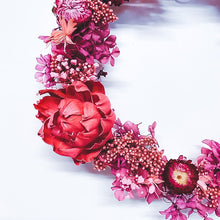 Load image into Gallery viewer, Fuchsia Posie Wreath

