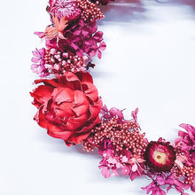 Load image into Gallery viewer, Fuchsia Posie Wreath