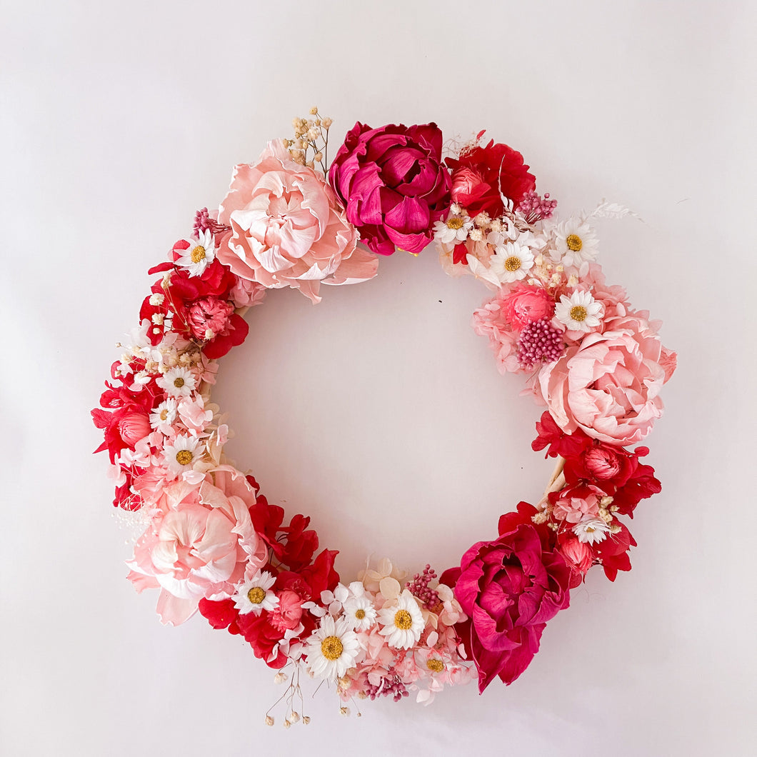 Pink Rosé Wreath
