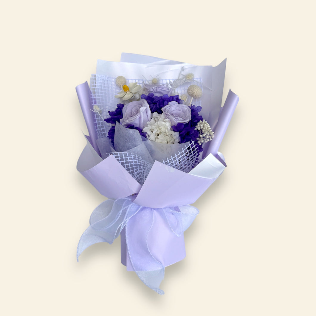 Dried & Preserved Bouquet - Purple