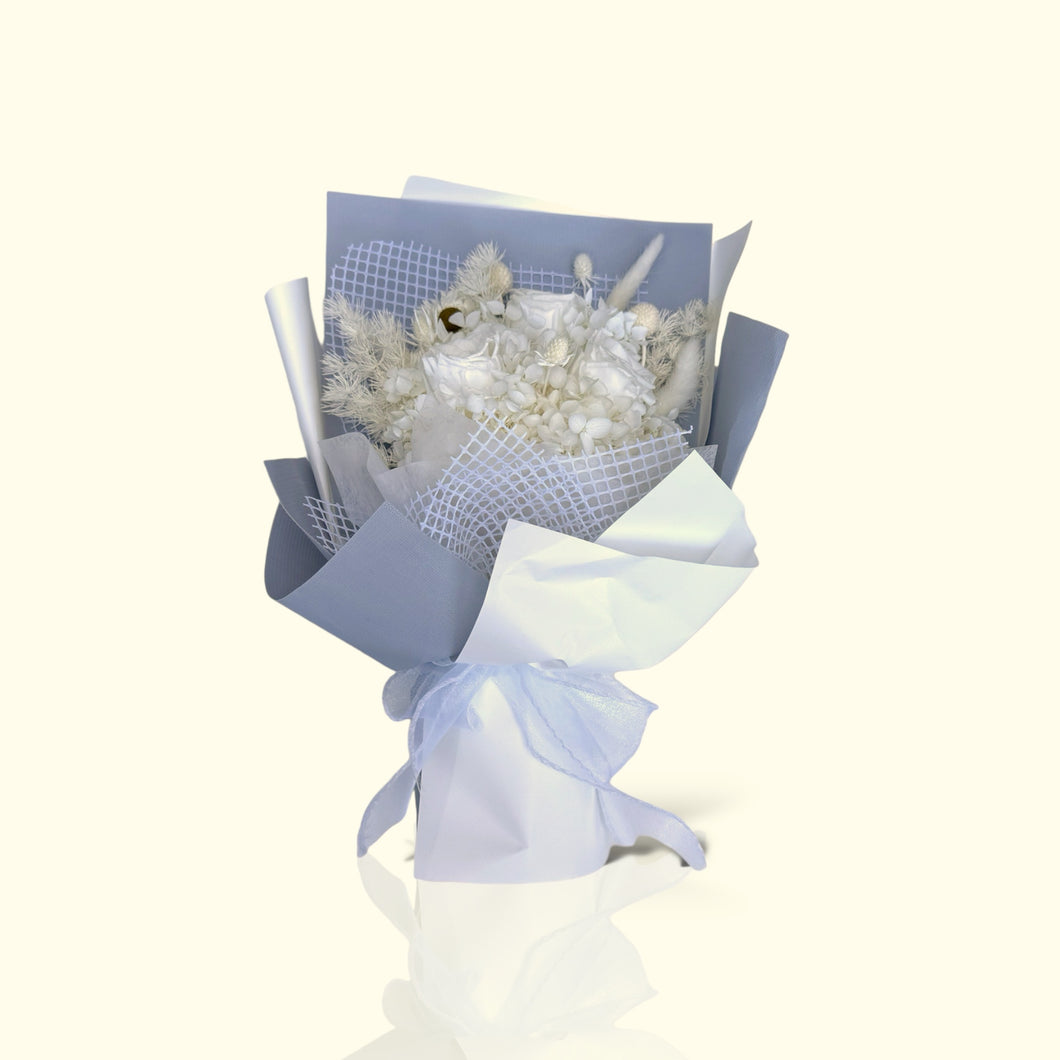 Dried & Preserved Bouquet - White